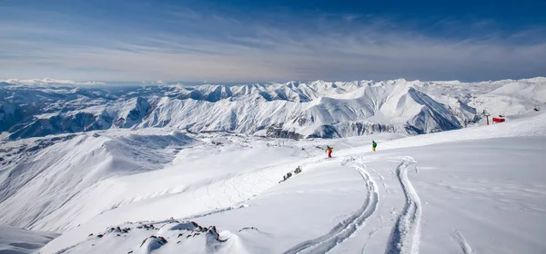 코 카 서 스 산맥의 아름 다운 풍경 Gudauri 스키 리조트, G — 스톡 사진