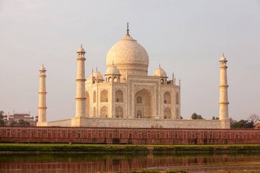 Yamuna Nehri, Agra, Hindistan Taj Mahal için göster