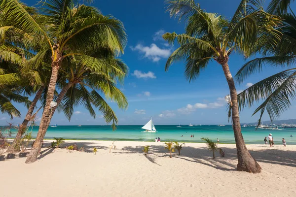 Paisaje tropical de la isla de Boracay, Filipinas — Foto de Stock