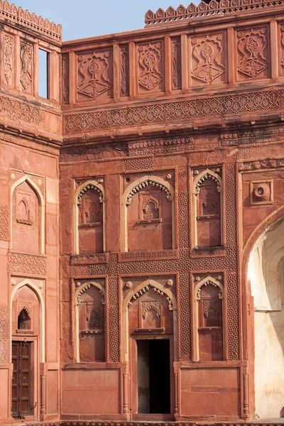 Éléments intérieurs du Fort Rouge à Agra, Inde — Photo