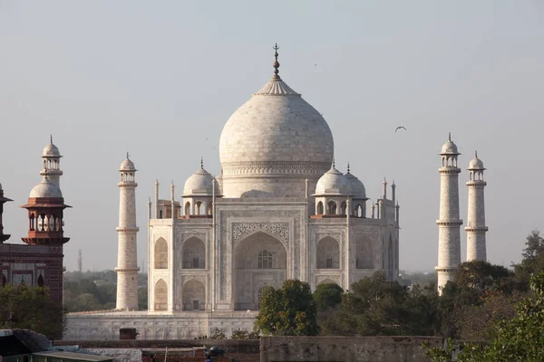 Taj Mahal görünümüne, Agra, Hindistan — Stok fotoğraf