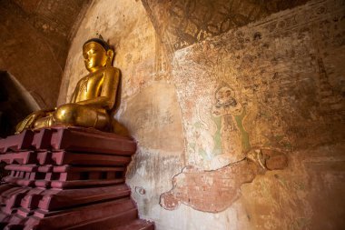 İç antik tapınaklar Bagan, Myanmar