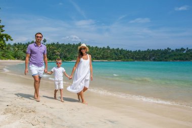 Hint Okyanusu'nun sahil tatil aile