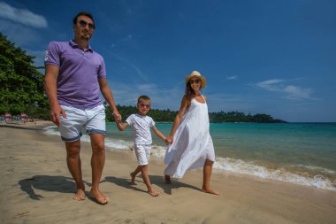 Hint Okyanusu'nun sahil tatil aile