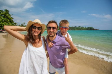 Hint Okyanusu'nun sahil tatil aile