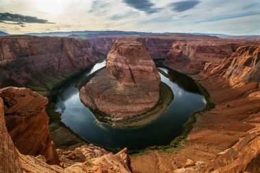At nalı görünümüne sayfa city Arizona, ABD yakınındaki Simgesel Yapı viraj