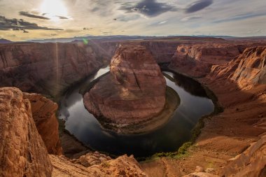 At nalı görünümüne sayfa city Arizona, ABD yakınındaki Simgesel Yapı viraj