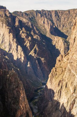 Siyah Kanyon Gunnison Park, Colorado, ABD