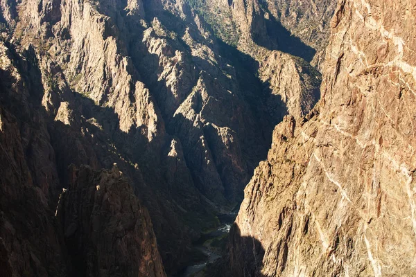 Canyon noir du parc Gunnison au Colorado, États-Unis — Photo