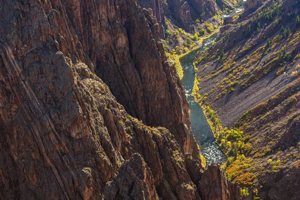 Svart kanjon av parken Gunnison i Colorado, Usa — Stockfoto