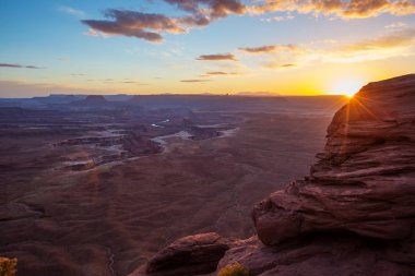 Muhteşem manzara, Canyonlands Milli Parkı Utah, ABD