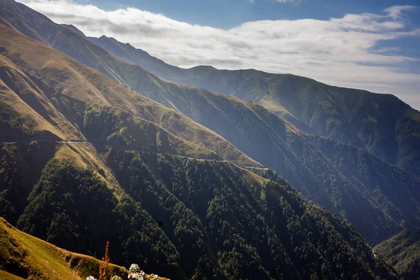 Omalo - bir yol dünyanın en tehlikeli yolları — Stok fotoğraf