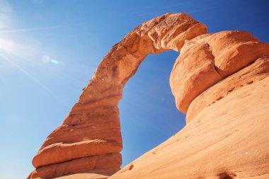 Utah, ABD 'deki Arches Ulusal Parkı' nda Narin Kemer