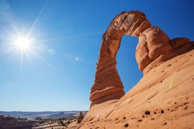 Utah, ABD 'deki Arches Ulusal Parkı' nda Narin Kemer