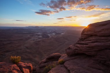 Muhteşem manzara, Canyonlands Milli Parkı Utah, ABD
