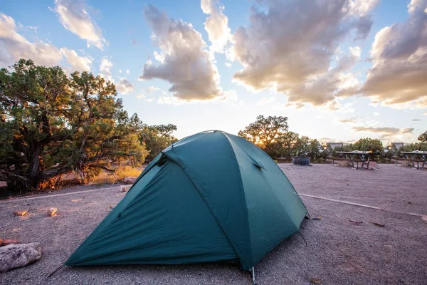 Zelt Camping Des Canyonlands National Park Utah Usa — Stockfoto