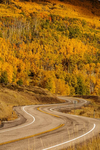 Vista Panorâmica Para Terras Altas Estrada Utah Eua — Fotografia de Stock