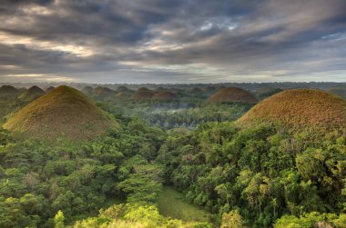 Muhteşem göz çikolata hills, Bohol, Filipinler