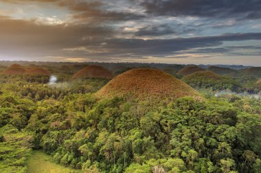 Muhteşem göz çikolata hills, Bohol, Filipinler
