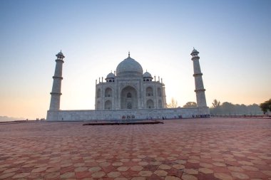 Taj Mahal, gündoğumu, Arga, Hindistan