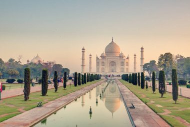 Taj Mahal, gündoğumu, Arga, Hindistan