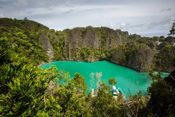 Vue du point de vue de l'île de Piaynemo, Raja Ampat, Indonésie — Photo