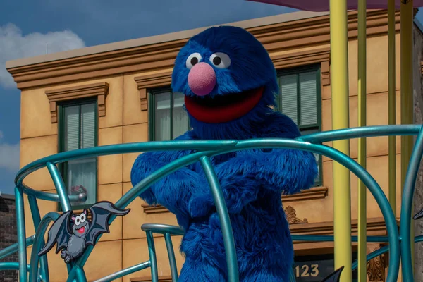 奥兰多 佛罗里达 2019年10月29日 Sesame Street Party Parade Seaworld 2的Grover — 图库照片