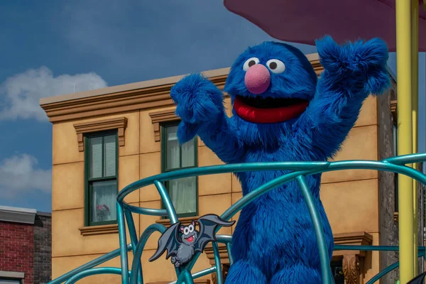 奥兰多 佛罗里达 2019年10月29日 Sesame Street Party Parade Seaworld 3的Grover — 图库照片