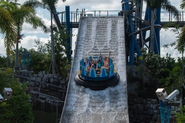 Orlando Floride Octobre 2019 Les Gens Amusent Incroyablement Infinity Falls — Photo