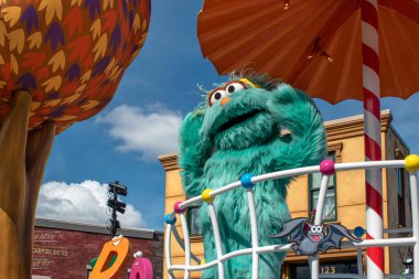 Orlando, Florida. 29 Ekim 2019. Seaworld 2 'deki Susam Sokağı Parti Yürüyüşü' nde Rosita 'nın üst görüntüsü