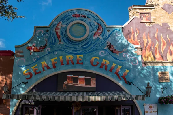 Ορλάντο Φλόριντα Οκτωβρίου 2019 Κάτοψη Του Εστιατορίου Seafire Grill Στο — Φωτογραφία Αρχείου