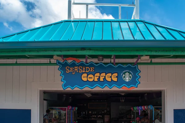 Orlando Florida Outubro 2019 Vista Superior Sturbacks Seaside Coffee Seaworld — Fotografia de Stock