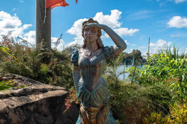 Orlando Florida October 2019 Top View Vintage Mermaid Statue Seaworld — Stock Photo, Image