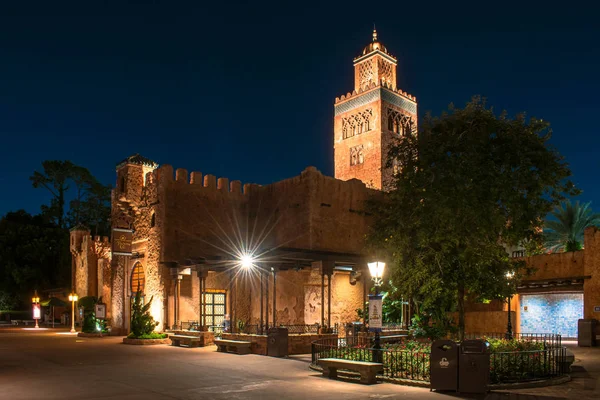 Orlando Florida Noviembre 2019 Vista Panorámica Del Pabellón Marruecos Epcot — Foto de Stock