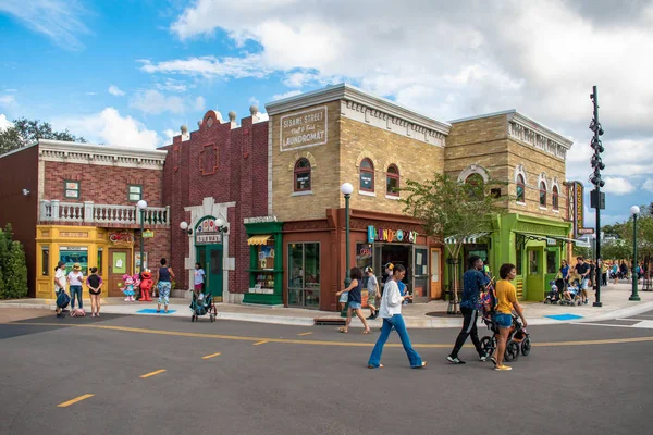 Orlando Floride Novembre 2019 Personnes Marchant Dans Sesame Street Land — Photo