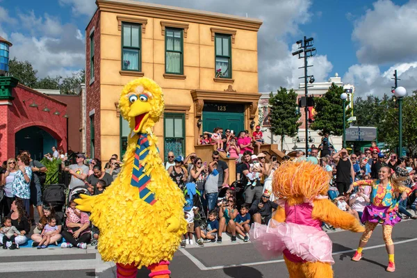Orlando Floride Novembre 2019 Big Bird Zoe Sesame Street Party — Photo