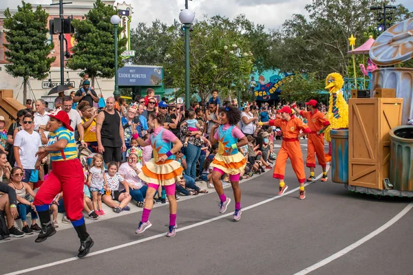 Orlando Floride Novembre 2019 Elmo Les Danseurs Défilé Fête Rue — Photo
