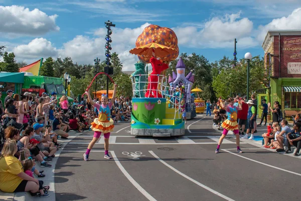 Orlando Floride Novembre 2019 Elmo Rosita Danseurs Sesame Street Party — Photo