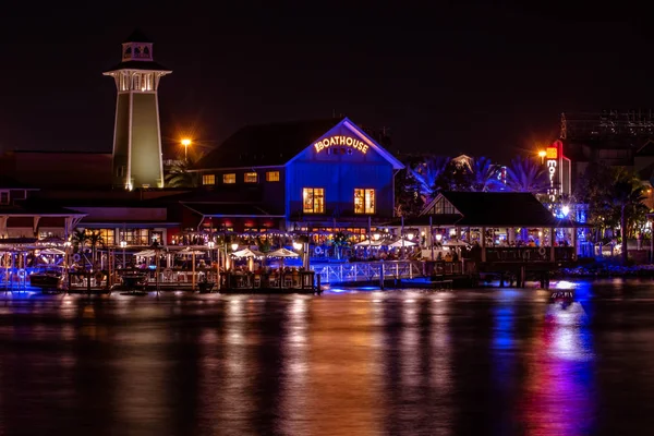 Orlando Florida November 2019 Partial View Lighthouse Waterfront Restaurant Lake — Stock Photo, Image