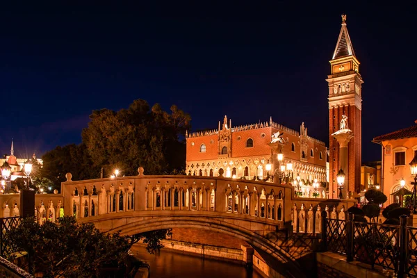 Orlando Florida Noviembre 2019 Hermosa Vista Del Pabellón Italia Epcot — Foto de Stock