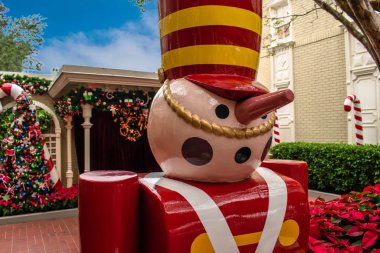 Orlando, Florida. 16 Kasım 2019. Sihirli Krallıktaki Fındıkkıran 'ın üst görünümü (105).