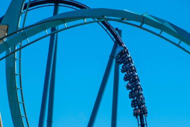 Orlando, Florida. 7 Aralık 2019. Seaworld 'de eğlenen insanlar (105).