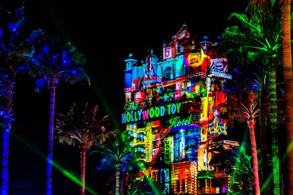 Орландо Флорида Листопада 2019 Року Барвисті Прогнози Голлівудському Готелі Тауер — стокове фото