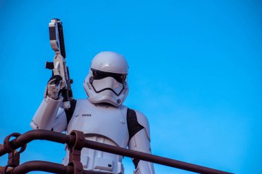 Orlando, Florida. 27 Kasım 2019. Hollywood Stüdyolarında Stormtrooper (85)).