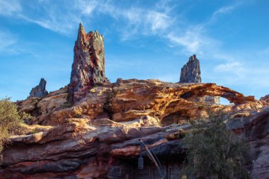 Orlando, Florida. 27 Kasım 2019. Yıldız Savaşları 'ndaki Rocky Dağları Hollywood Stüdyolarındaki Galaksi Sınırı (45))