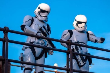 Orlando, Florida. 27 Kasım 2019. Hollywood Stüdyolarında Stormtroopers (87).