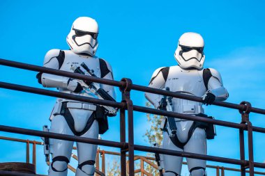 Orlando, Florida. 27 Kasım 2019. Hollywood Stüdyolarında Stormtroopers (86))