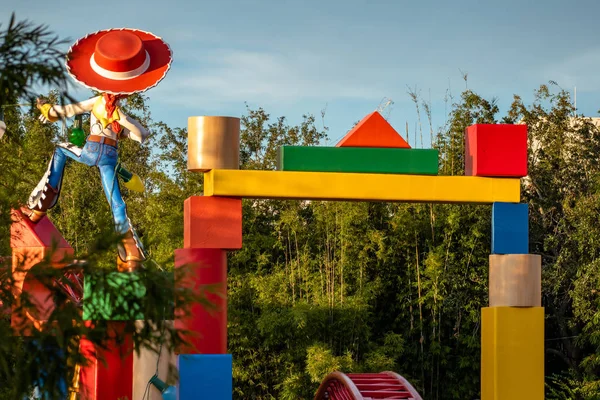 Orlando Florida November 2019 Partial View Slinky Dog Dash Rollercoaster — Stock Photo, Image