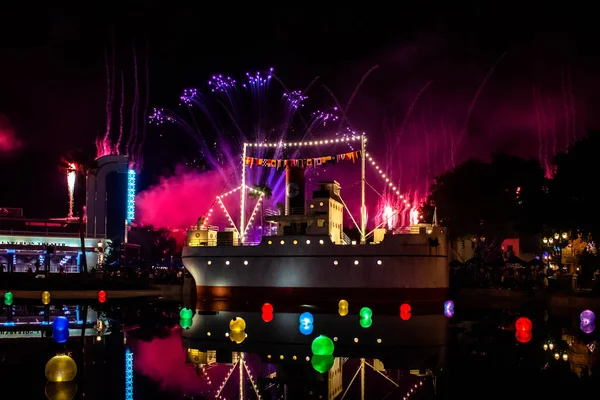 Orlando Florida November 2019 Jingle Bell Jingle Bam Spectacular Fireworks — Stock Photo, Image