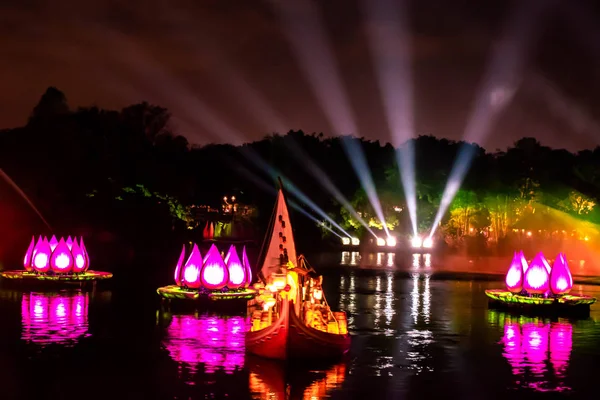 Orlando Florida December 2019 Rivers Light Show Animal Kingdom — Stockfoto